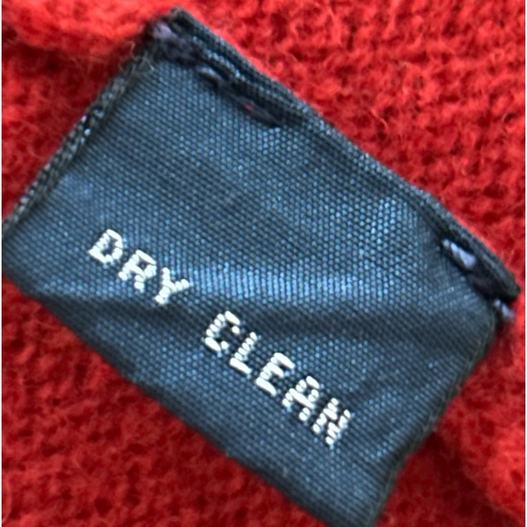 Polo Ralph Lauren Red sweater 100% lambswool Blue Pony vintage polo collar prep - Picture 5 of 5